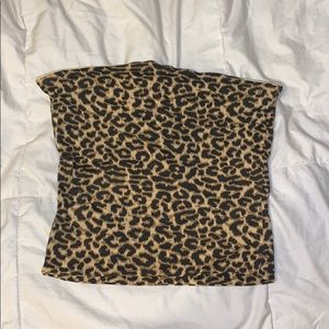 Cheetah print tube top!